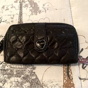 Betsy Johnson Black Wristlet